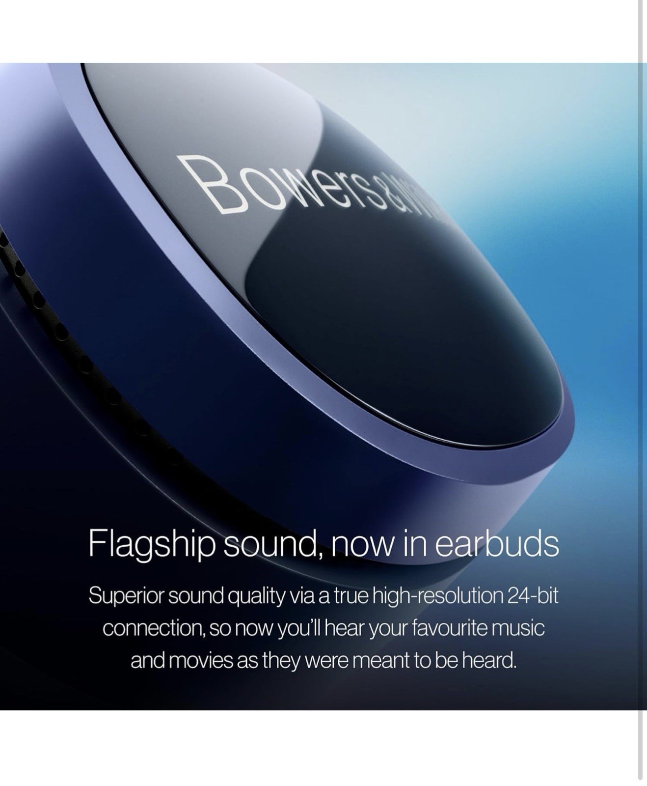 Bowers & Wilkins Pi8 Reference In Ear True Wireless Headphones Anthracite Black