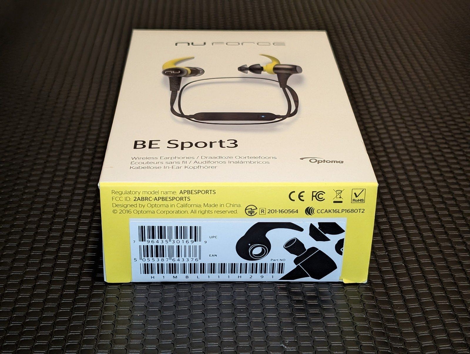 NuForce Optoma BE Sport3 BESPORT3-GUNMETAL Wireless Bluetooth in-Ear Headphones