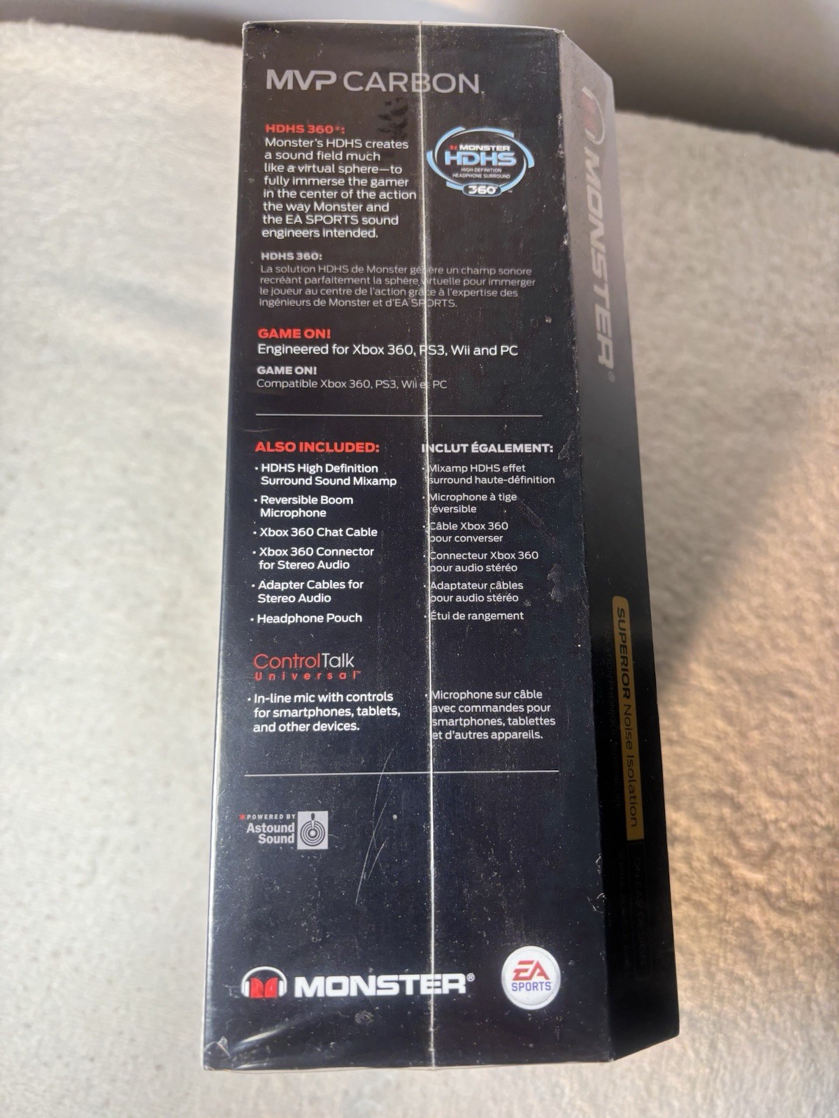 MVP MONSTER CARBON ULTRA HIGH DEFINITION GAMING HEAD SET, NEW