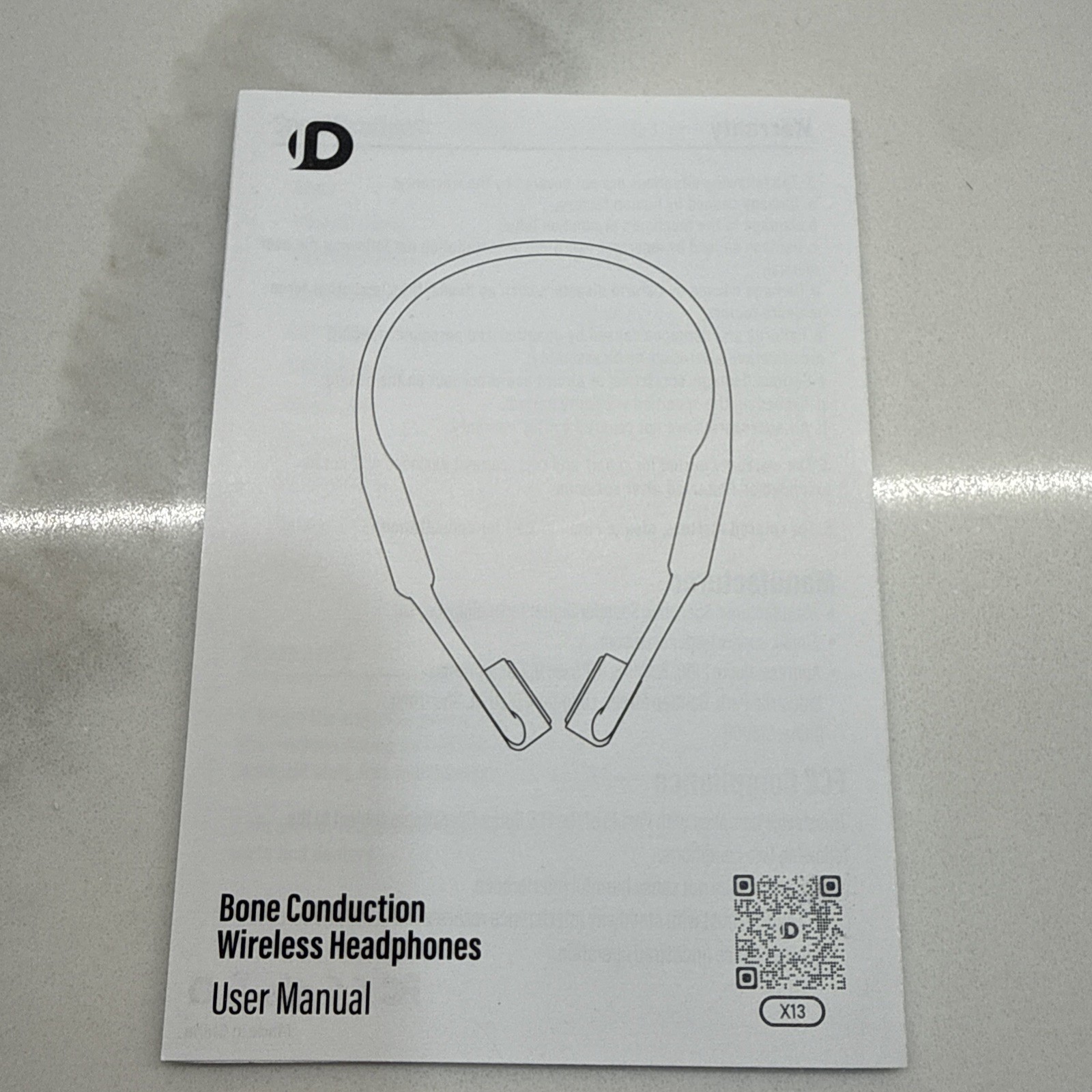 Demicea Black Bone Conduction Waterproof Headphones Model X13 – Fast Shipping