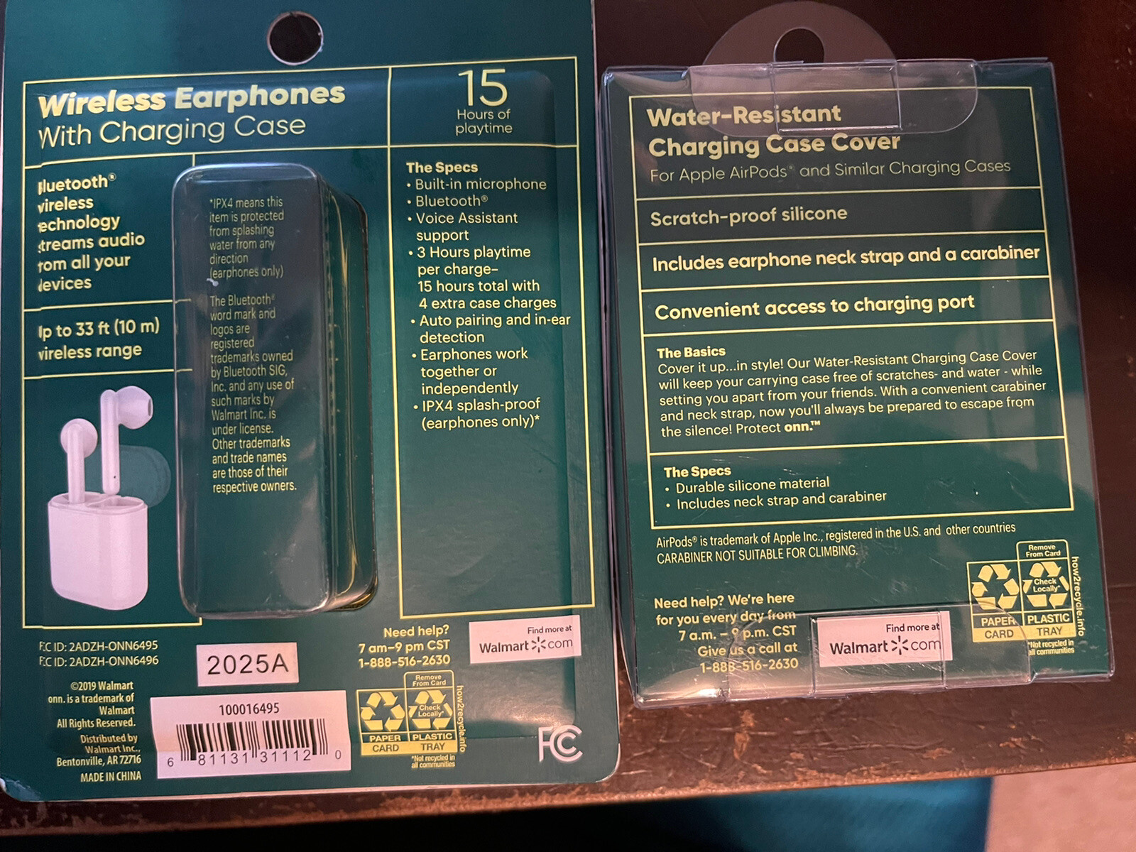 Groove Onn Wireless Earphones w/ Charging Case IPX4 And Case Cover