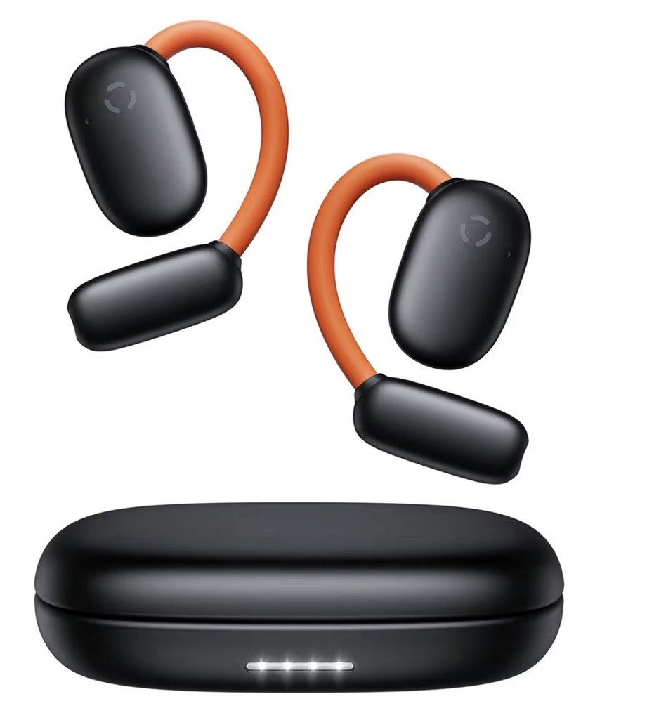 occiam Bluetooth Open-Ear Ear-hook Headphones Black Orange Running