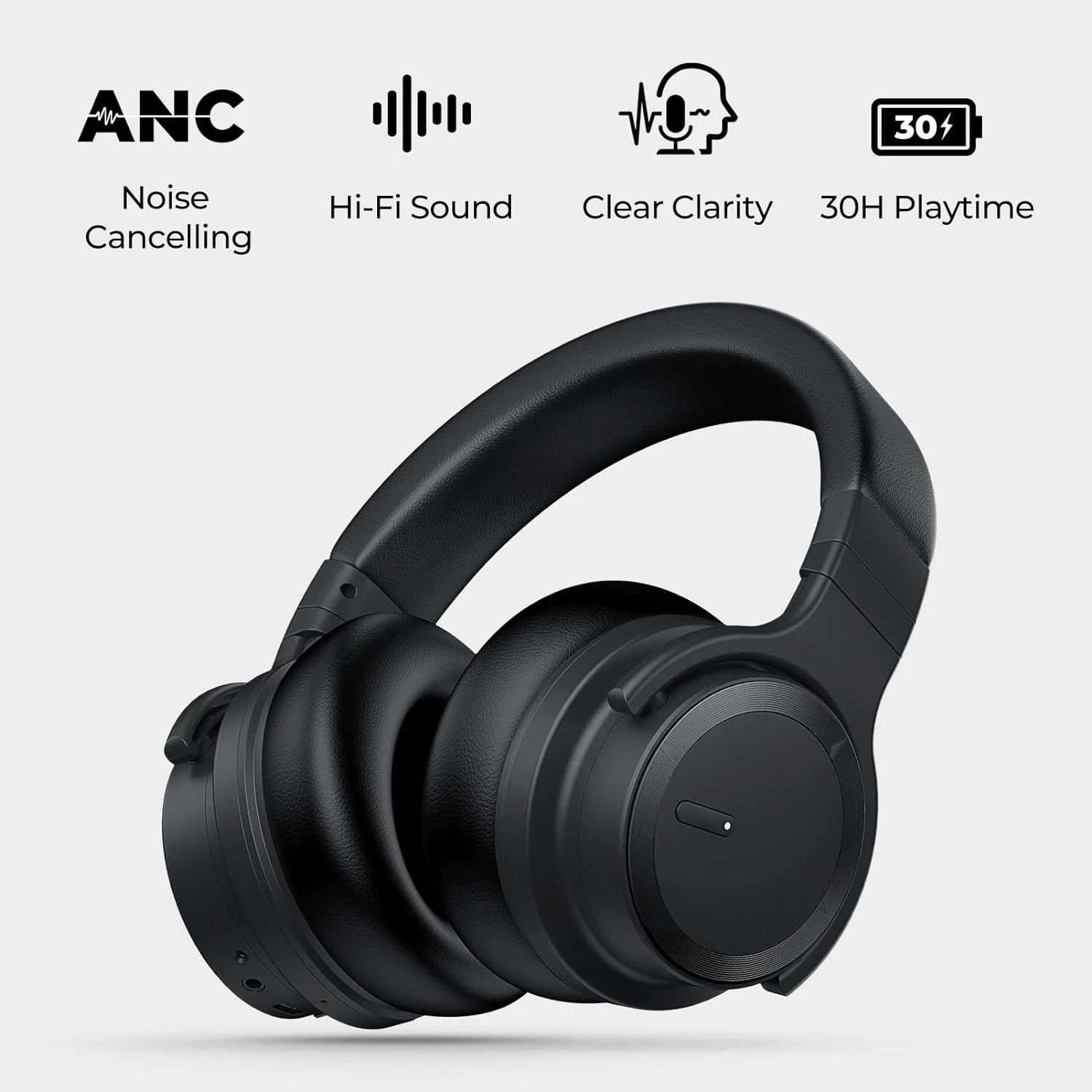 Bluetooth Headphones Active Noise Cancelling Headphones Wireless Headphones over