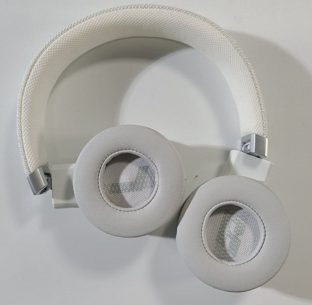JBL Live 460NC (JBLLIVE460NCWHTAM) Wireless On-Ear Headphones, White