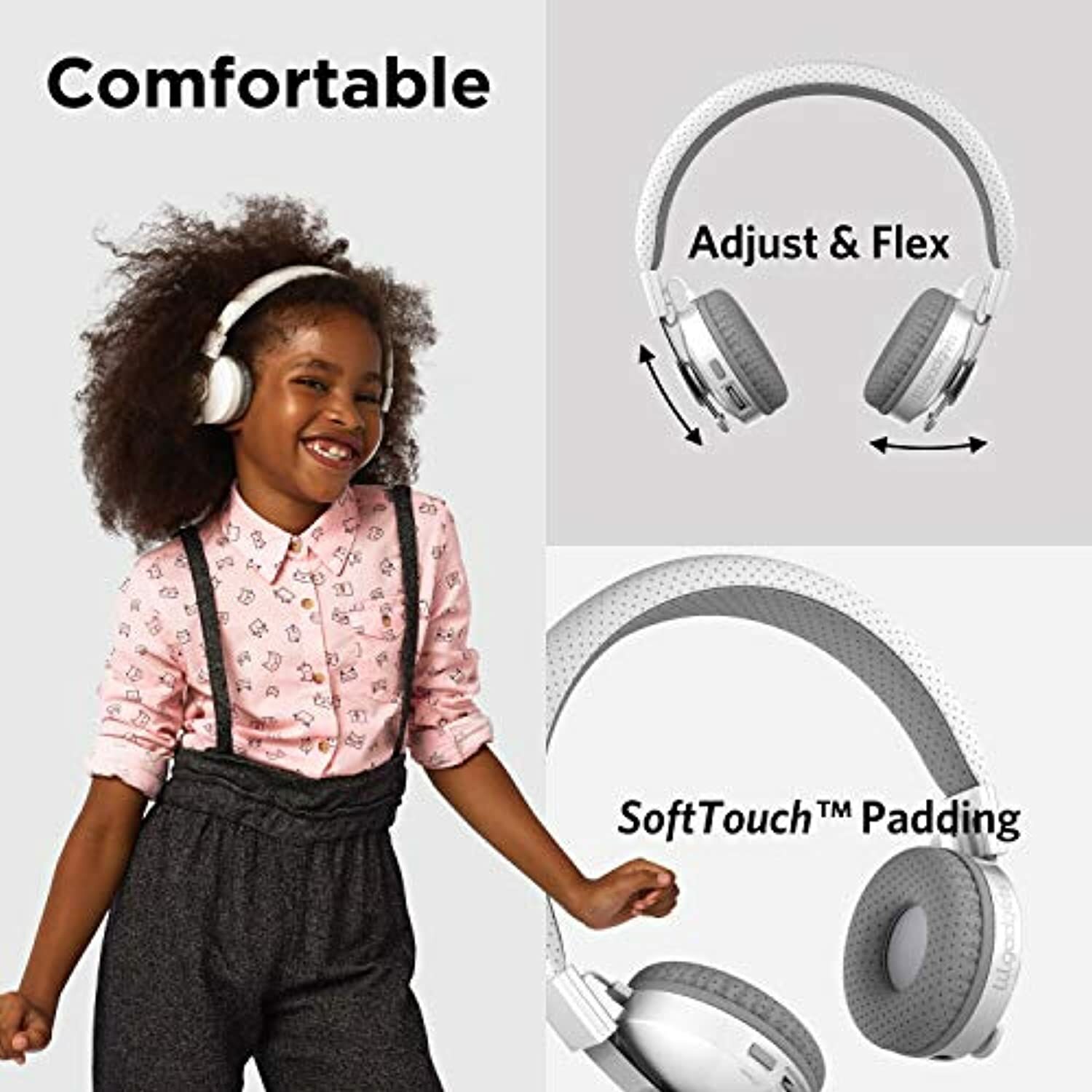 LilGadgets Untangled PRO Kids Premium Wireless Bluetooth Headphones with