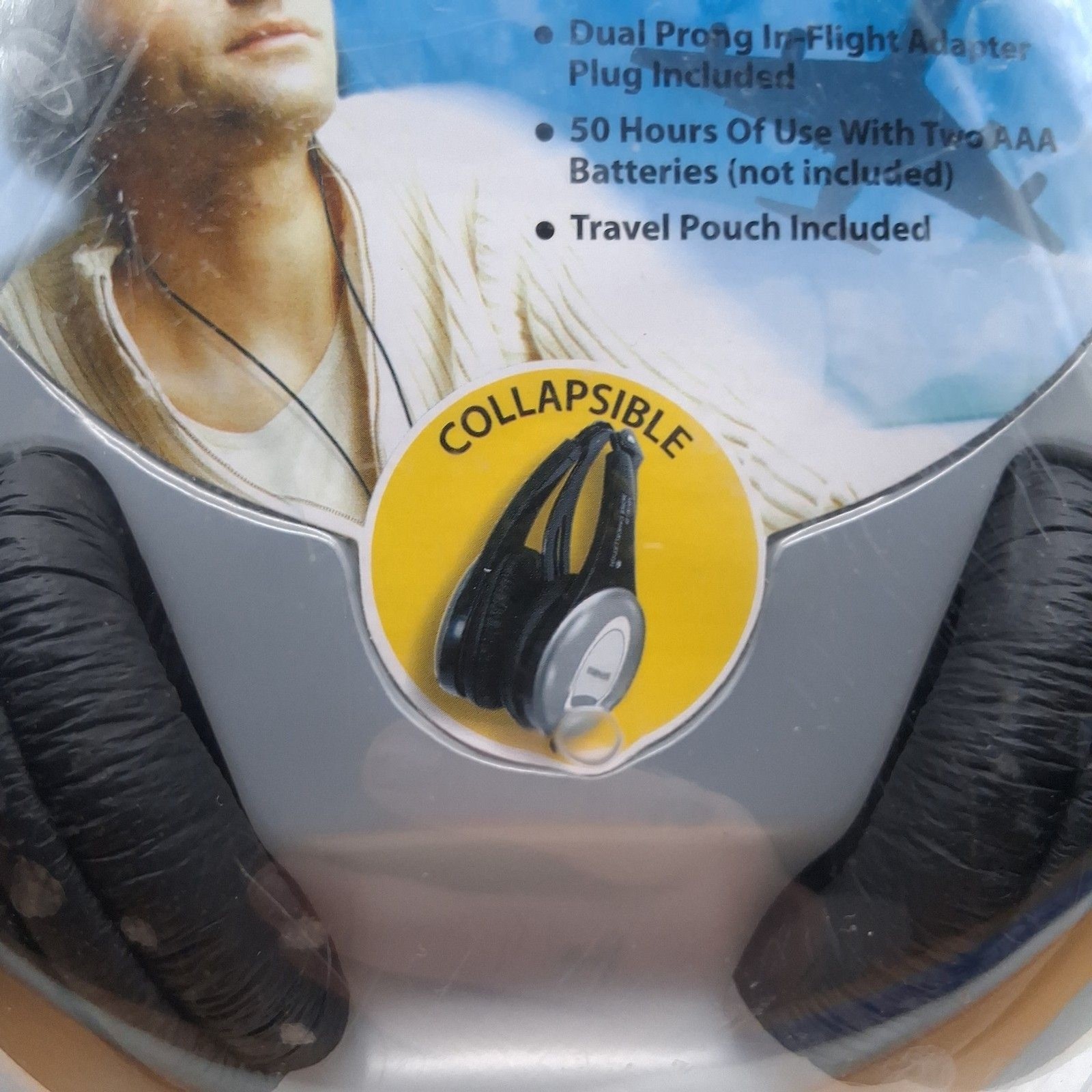 Maxell Collapsible Lightweight Noise Cancellation Headphone Wired HP/NC111 New