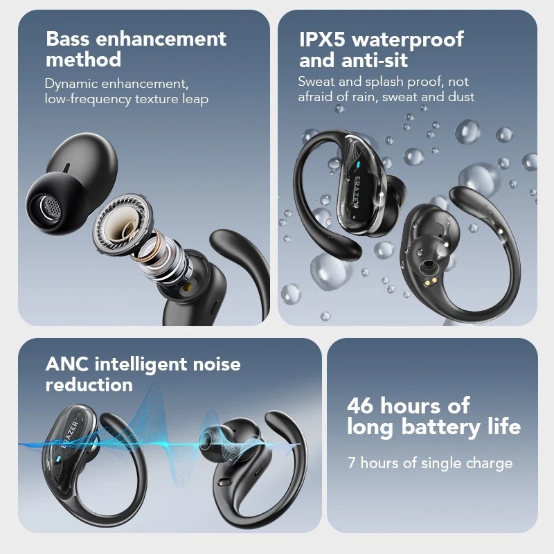 130+ Languages AI Translator Earphones Real Time Translator Headphones Smart Voice
