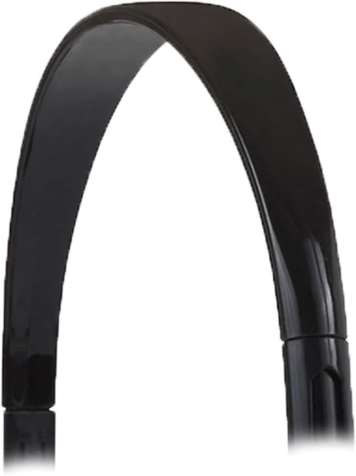 Lightweight Black On-Ear Headphones with Retractable Cable for Music Lovers