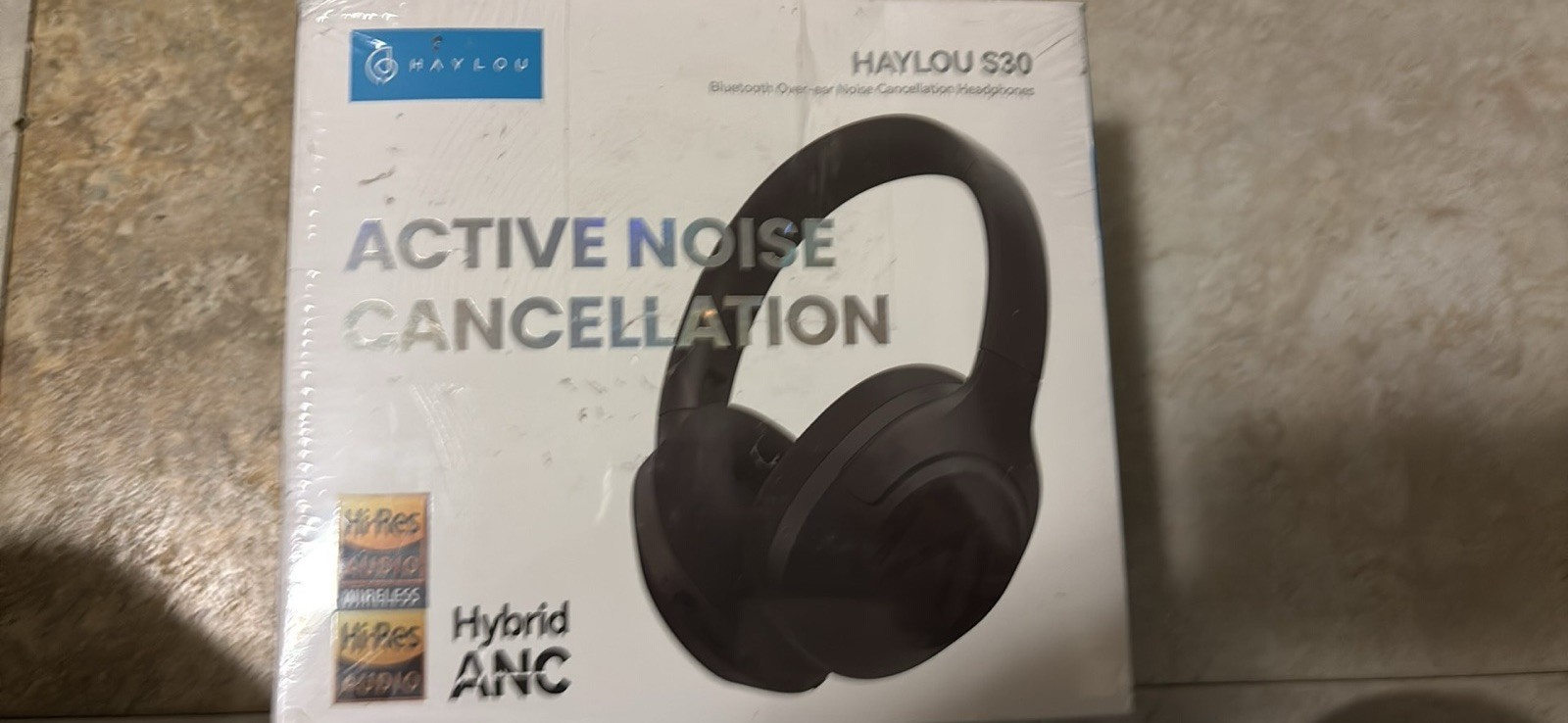 HAYLOU S30 Hybrid ANC Over-Ear Bluetooth Headphones, 80h Playtime, Foldable
