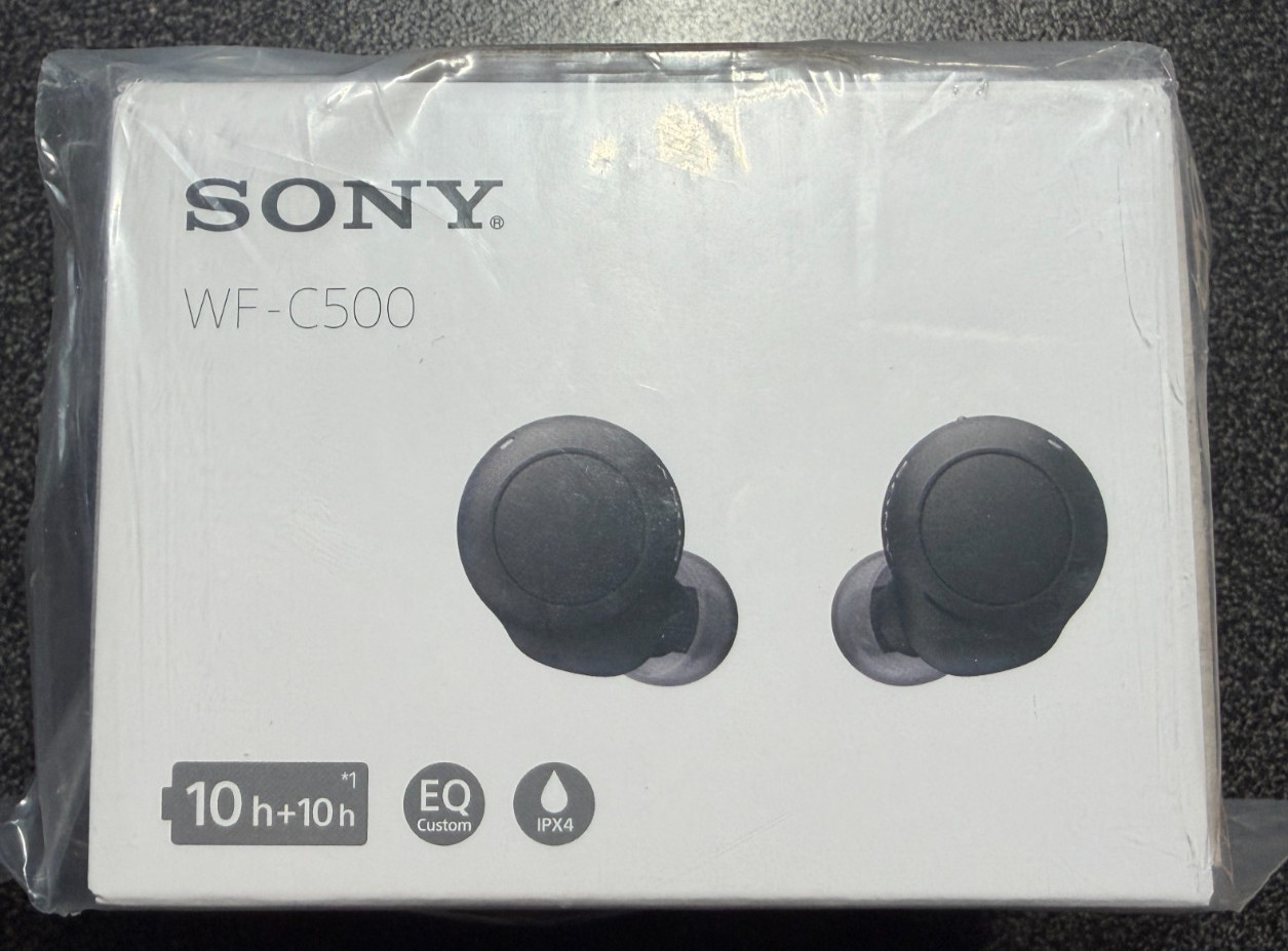 Sony WF-C500 True Wireless In-Ear Bluetooth Headphones – Black – New in Box
