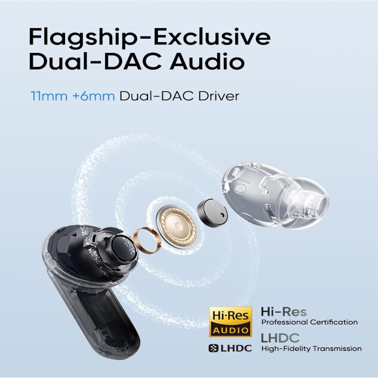 realme Buds Air 7 Pro with Ai Live Translation,11mm+6mm Dual-dac Driver Green