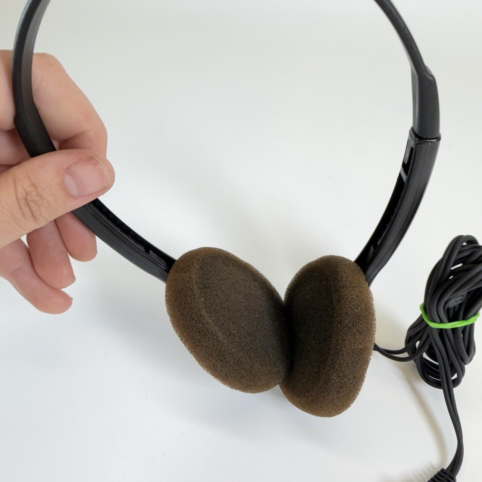 Genuine Koss Solid Black Gold Lightweight Wired Headphones