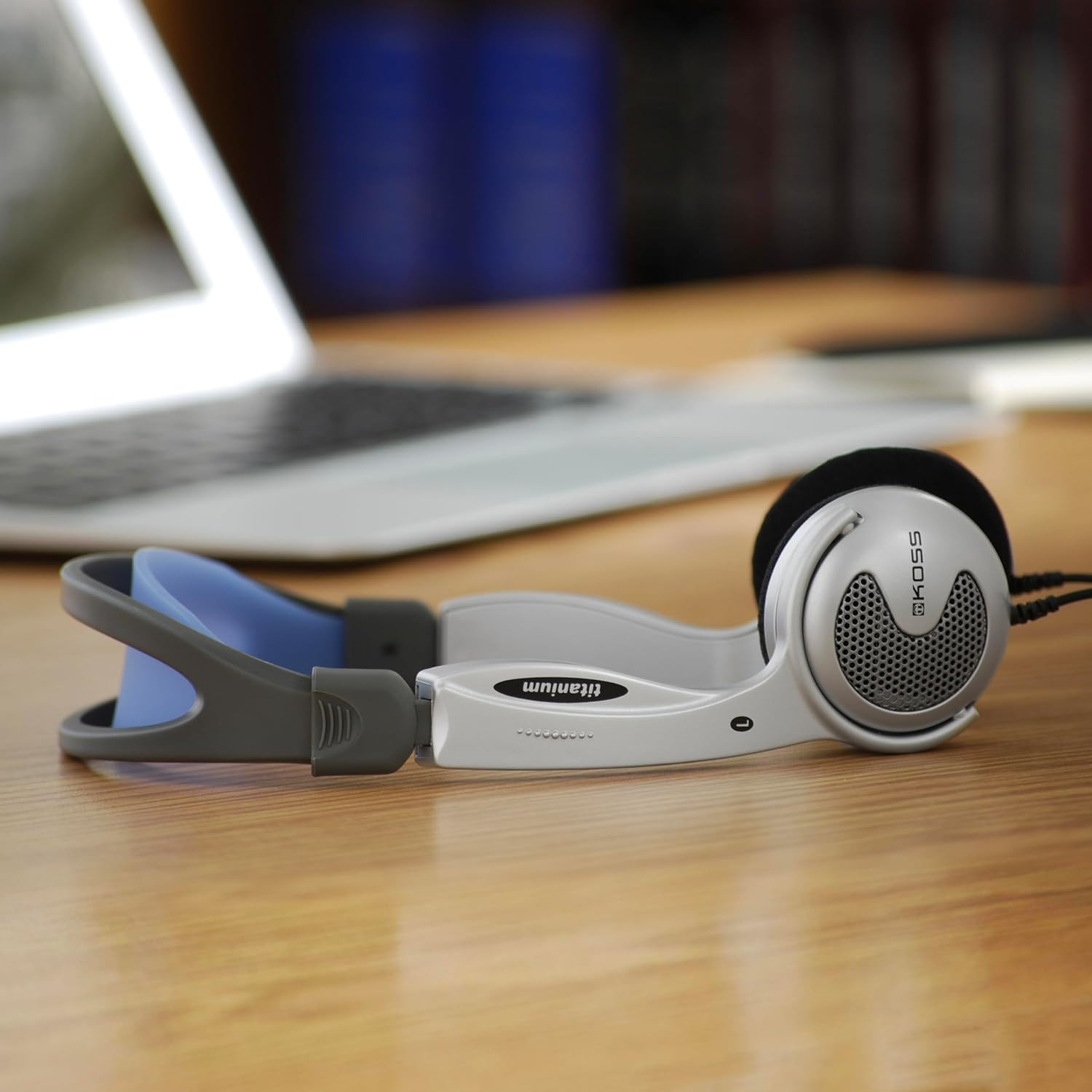 KTXPRO1 Titanium Portable Headphones with Volume Control, Single, Standard Packa