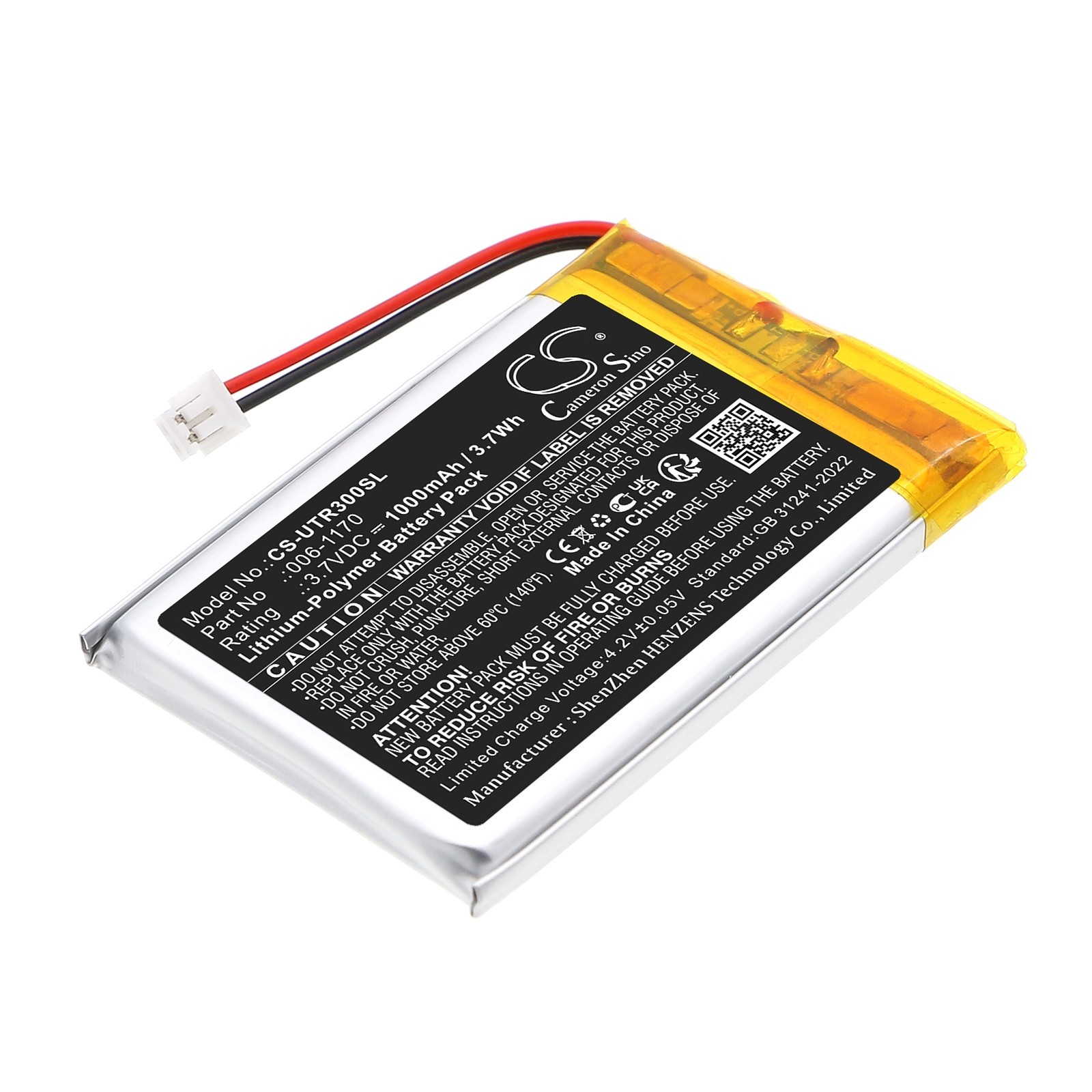 BATTERIE 1000mAh Type 006-1170 For UltraCOM 2 3 4 Wireless Indoor Handset