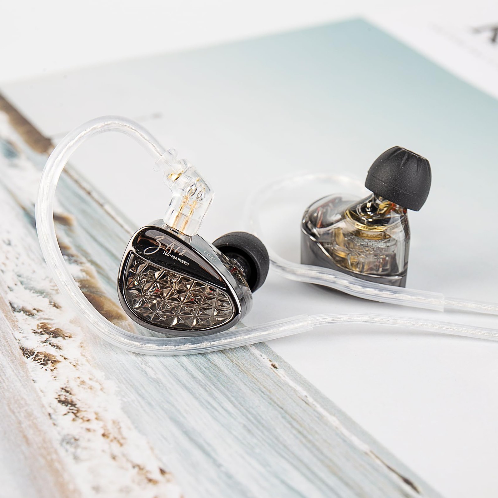 Hybrid Wired Gaming Earbuds, 2DD+4BA IEMs, Crystal Clear Sound, Audiophile Quali