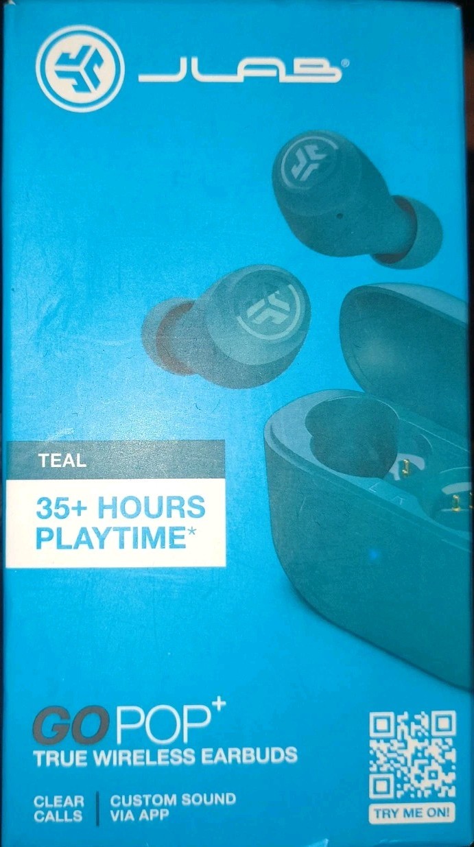 JLab EBGAIRPOPRSLT124 GO Air POP True Wireless In-Ear Headphones – Slate
