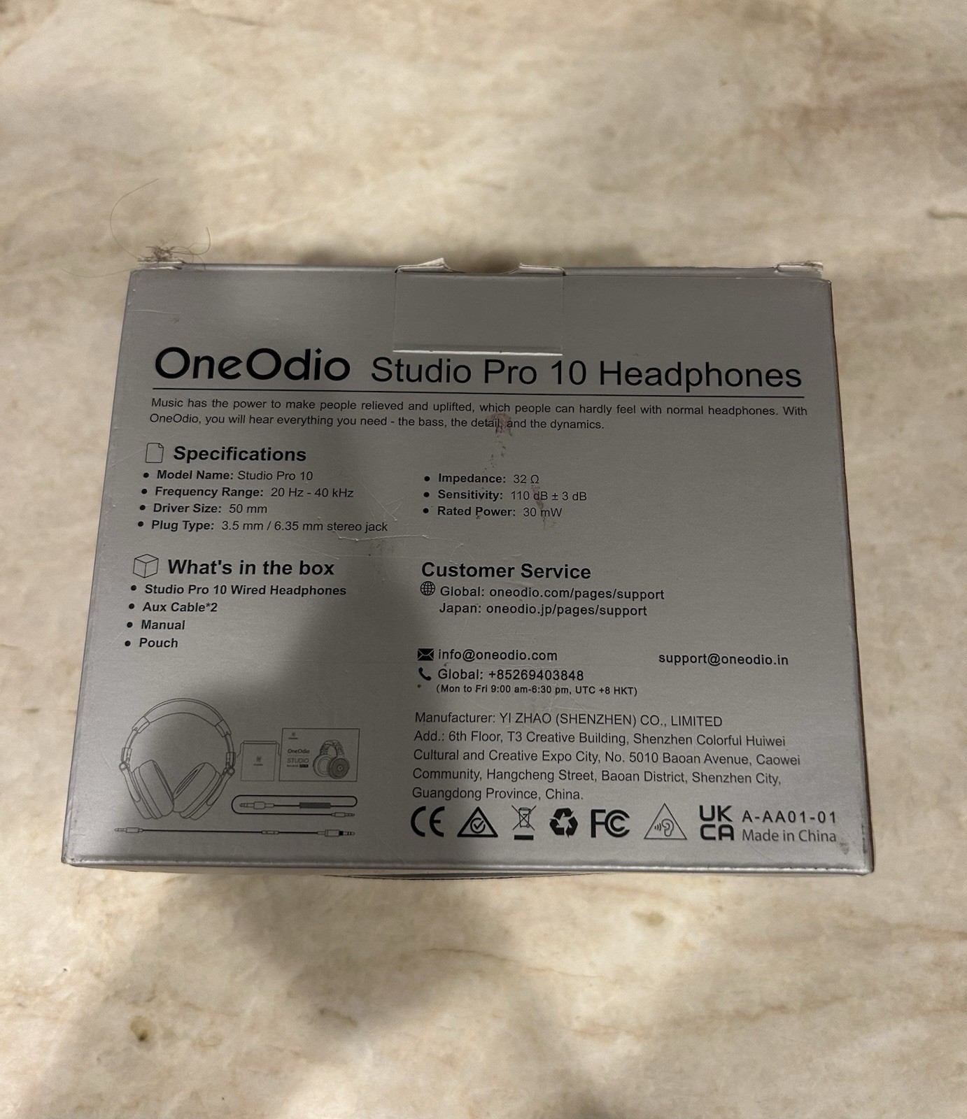 OneOdio Studio Pro 10 DJ Headphones Over-Ear, Wired, Brand New