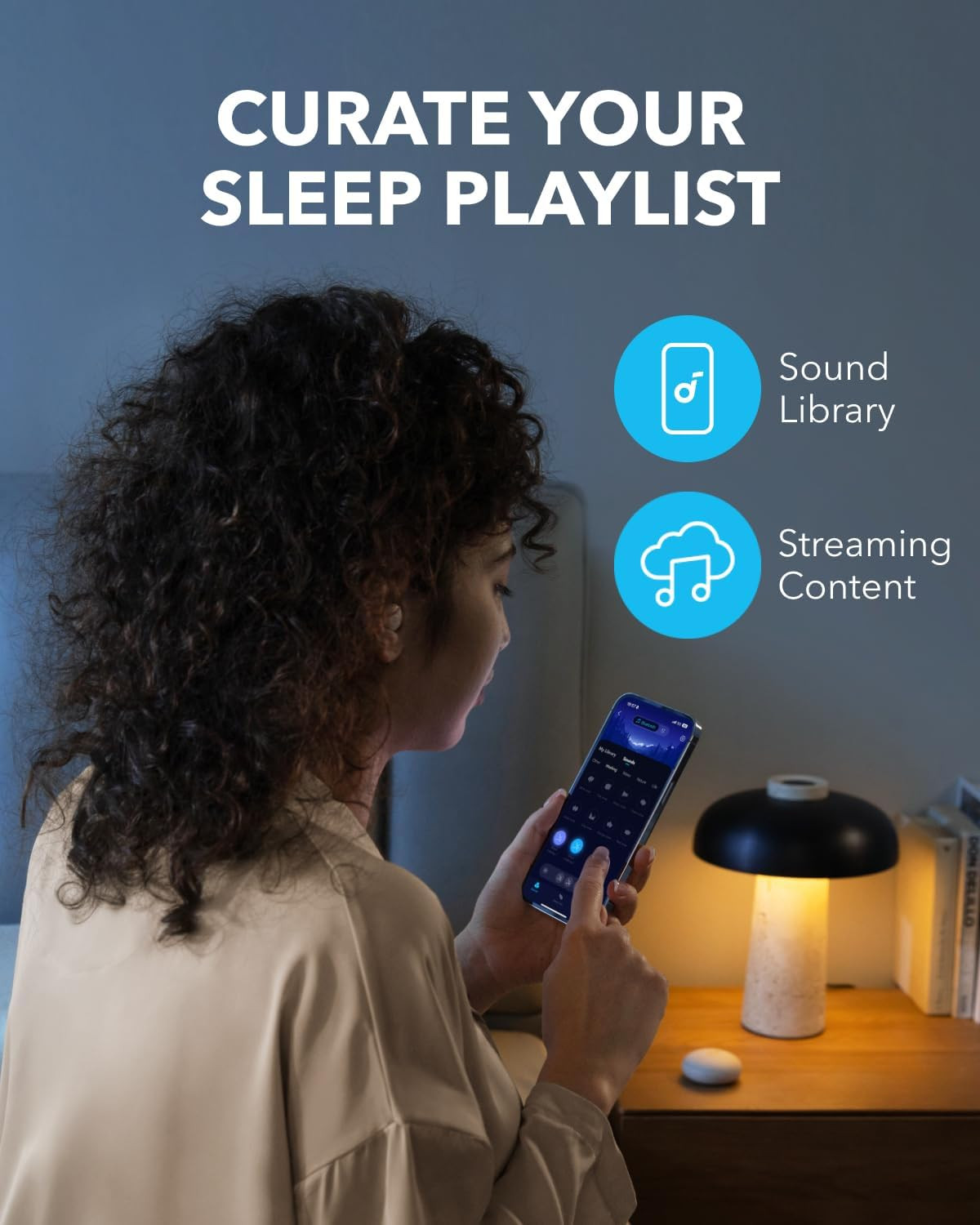 Sleep A20 by Anker Sleep Earbuds, 30Db High-Frequency Noise Reduction, Small Ear