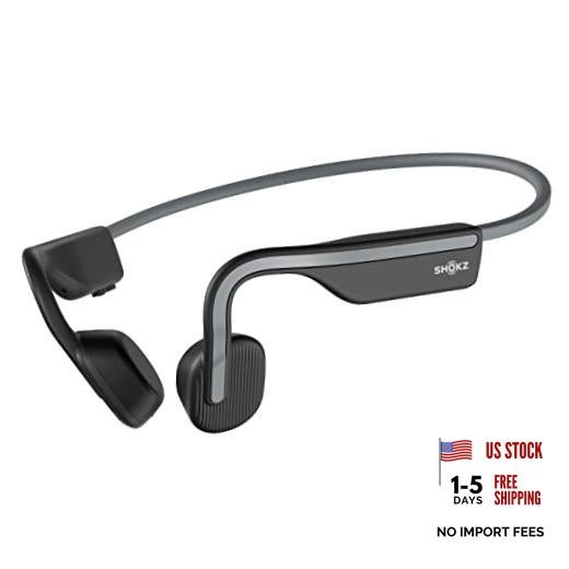 SHOKZ OpenMove – Open-Ear Bluetooth Sport Headphones, Bone Conduction Grey