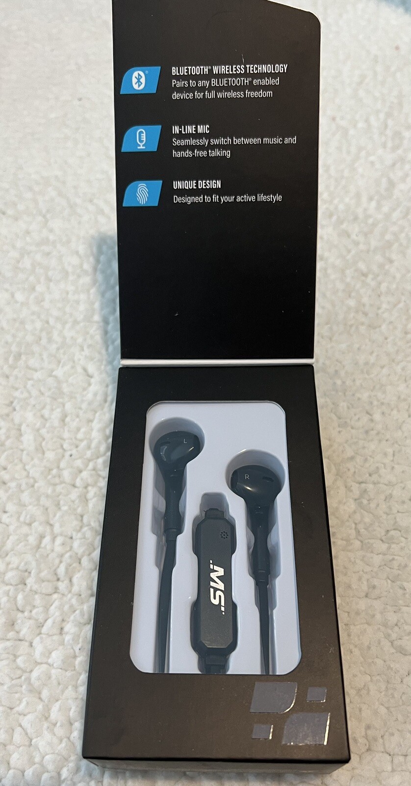 Mobilespec 2021 MBS11301 Bluetooth Fashion Earbuds Black With Microphone