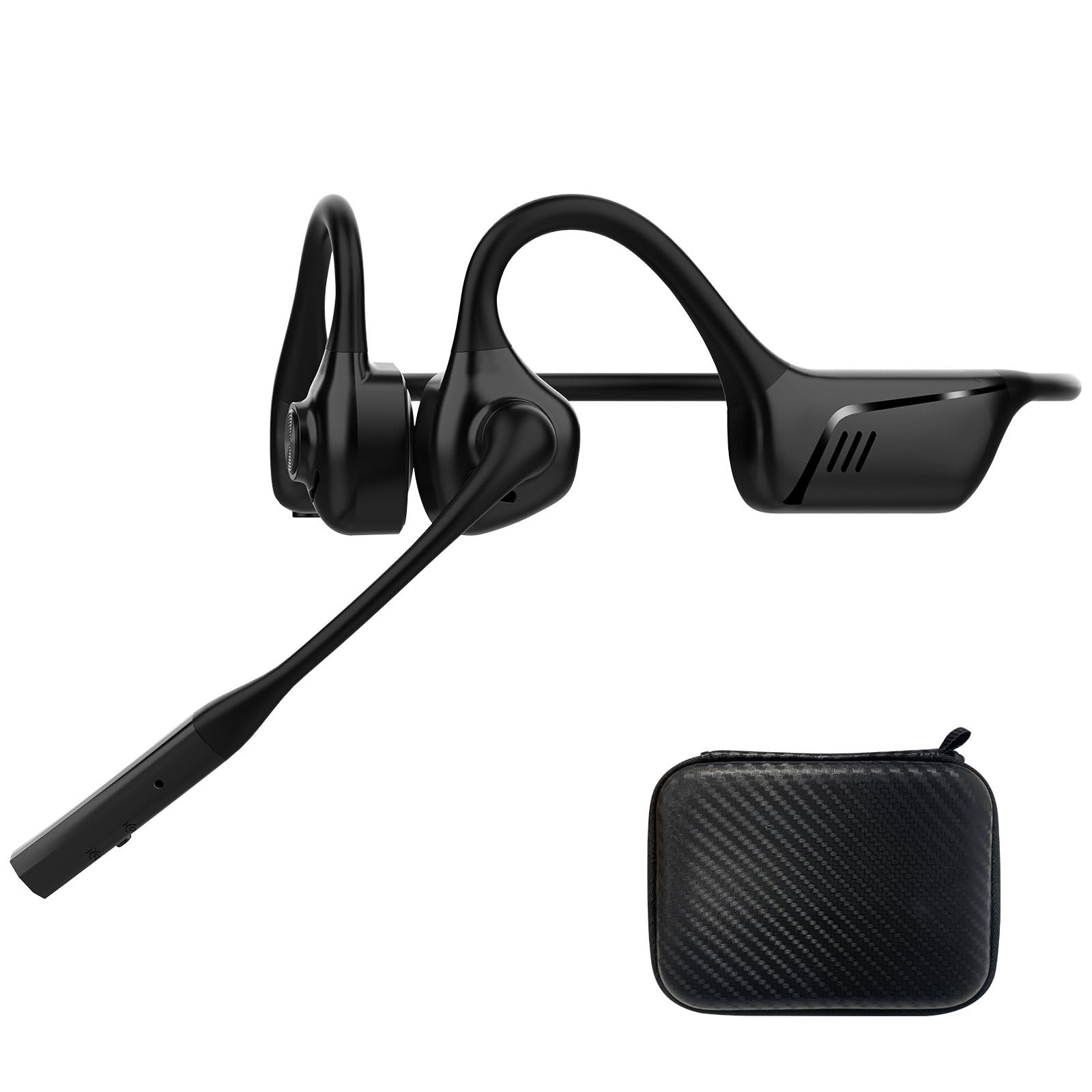 Open-Ear Bluetooth Wireless Trucker Headset with Microphone