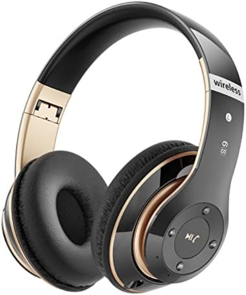 Bluetooth Headphones Over Ear, 6S Wireless Headphones Wired with 6 EQ Modes, …