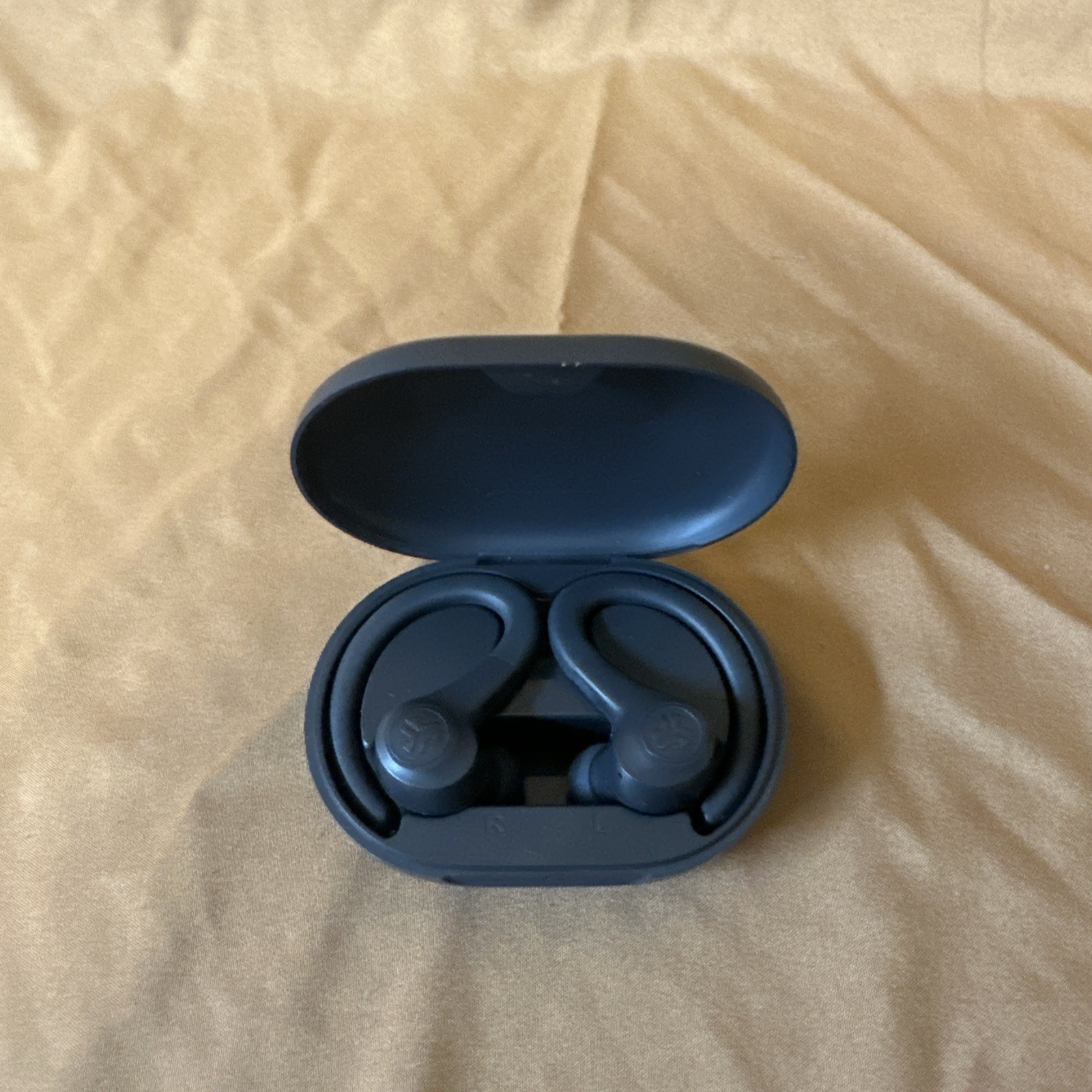 JLab Go Air Sport True Wireless Bluetooth Earbuds w/ Charging Case Black Tested