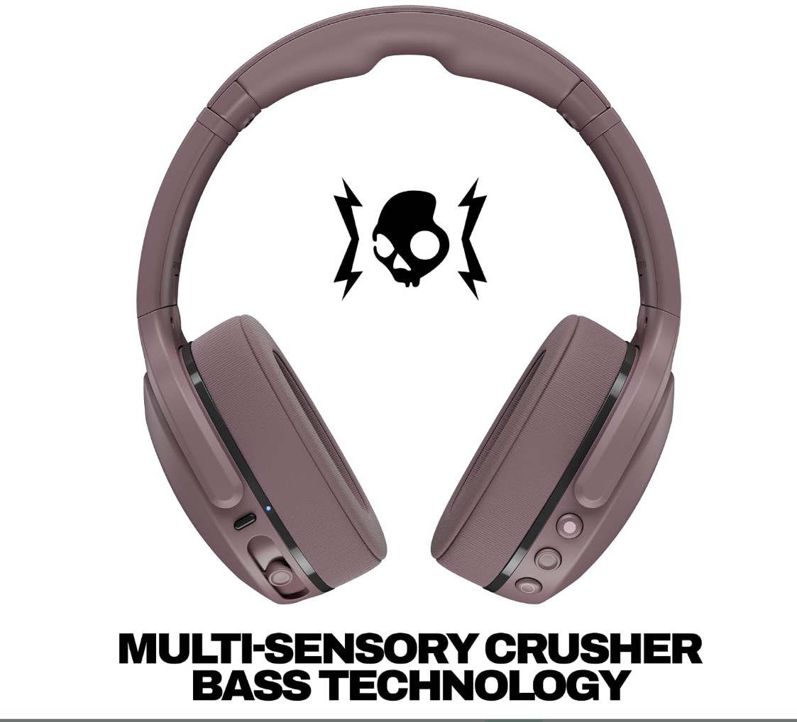 Skullcandy CRUSHER 540 ACTIVE SMOKE Wireless Headphones Bluetooth S6EVW-T013