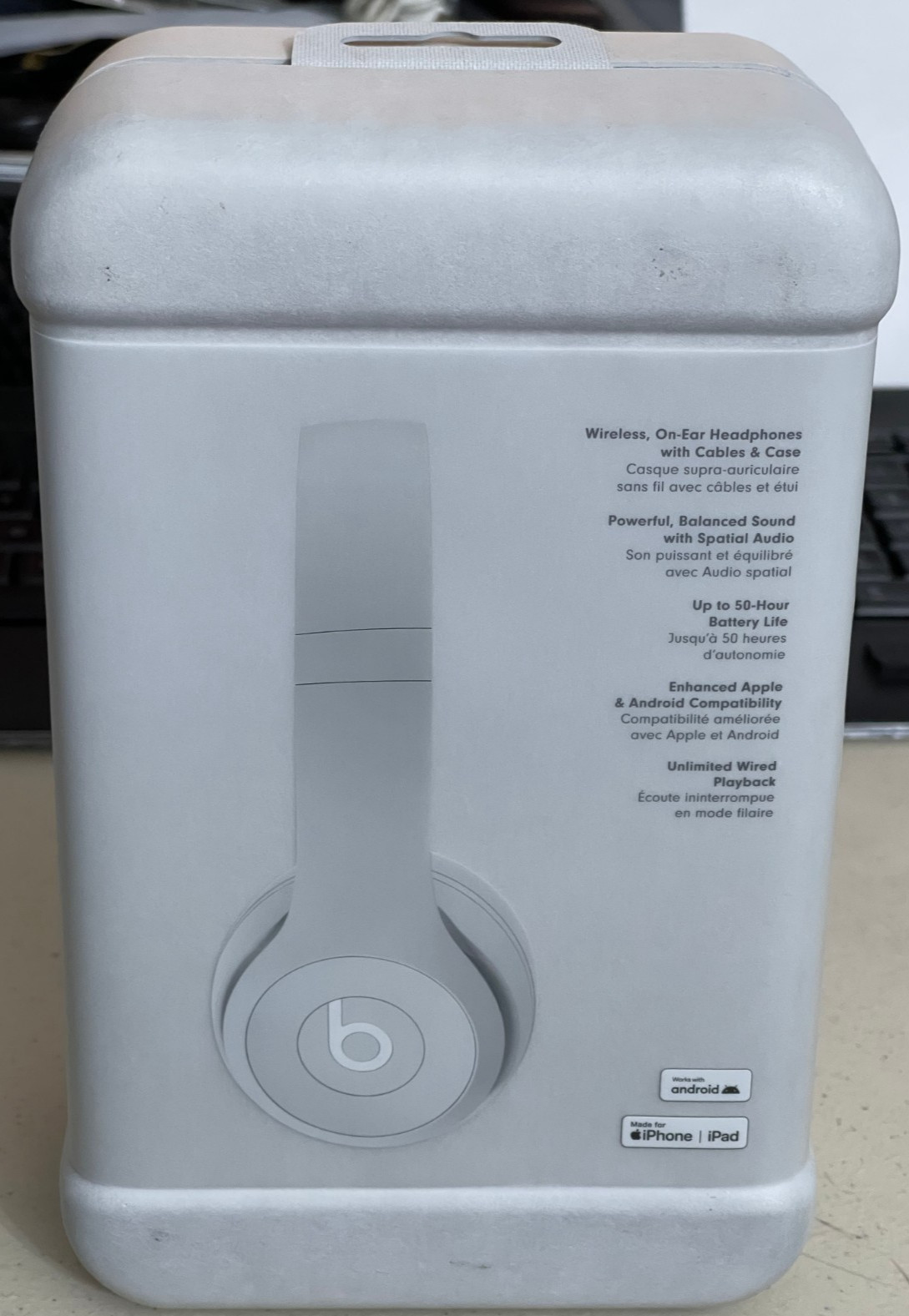 Beats Solo 4 On-Ear Headphones MG7J4LL/A Bluetooth Apple Android A3140 Matte Gra