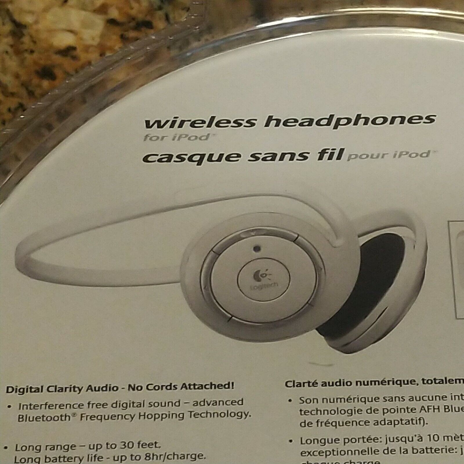 Logitech Wireless Headphones for the iPod – Model 980397-0403 – Sealed