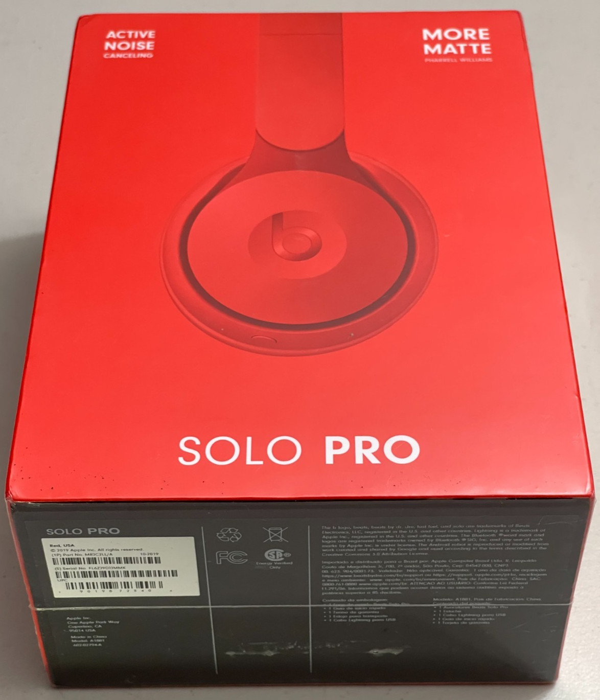 Beats Solo Pro Pharrell Williams ANC Wireless Headphones On-Ear Apple MRJC2LL/A.