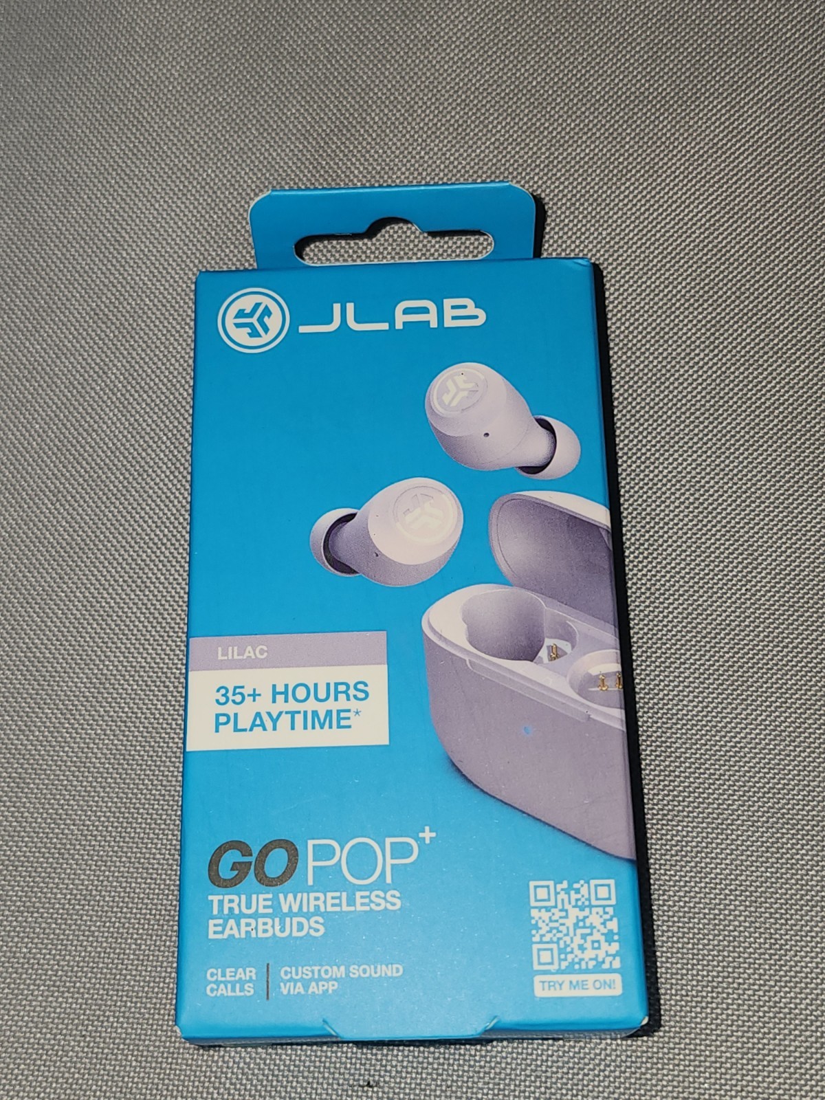 JLab GO Air POP True Wireless In-Ear Headphones – Purple (EBGAIRPOPRLLC124)