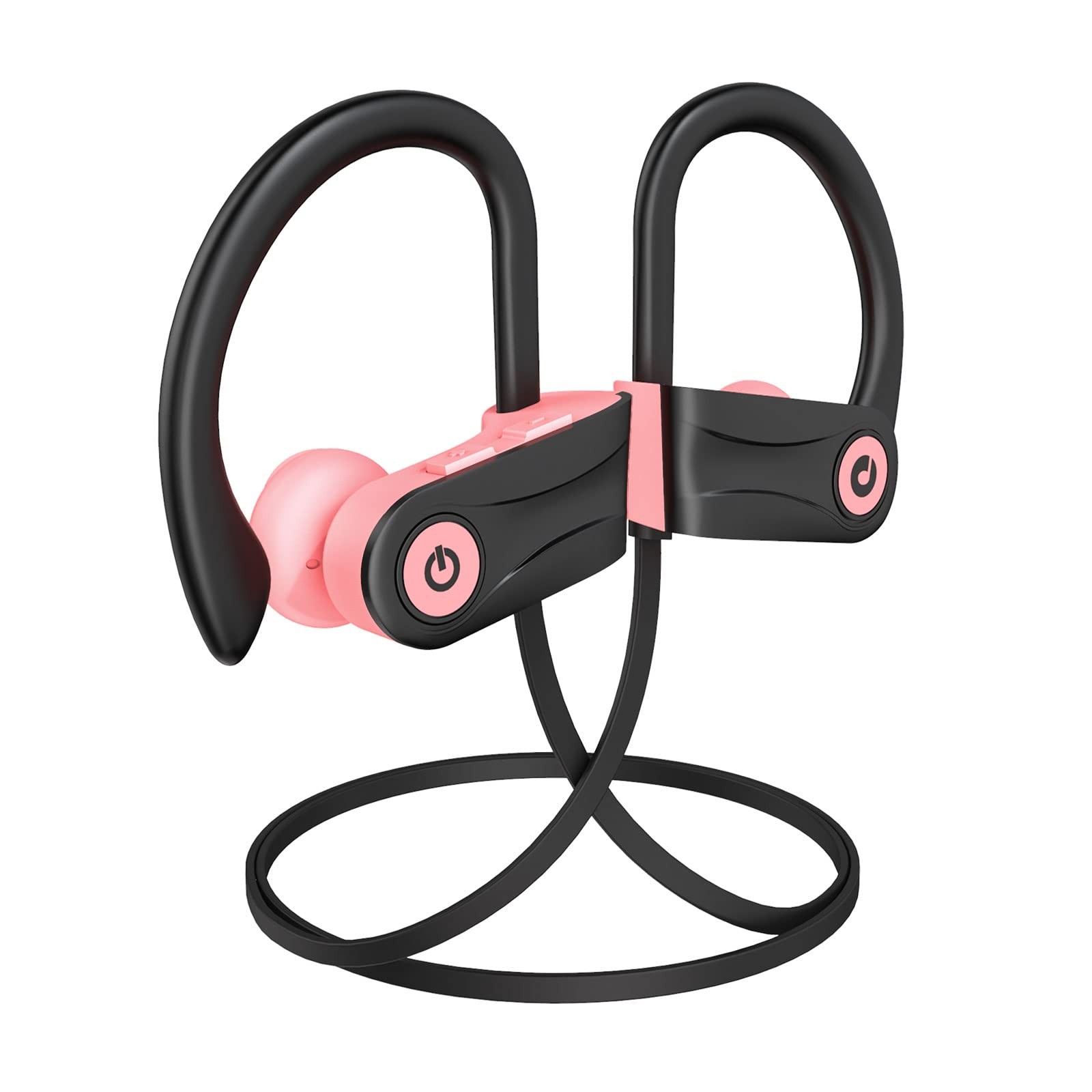 Boean Bluetooth Headphones, Wireless Earbuds with 16 Hours m, Pink