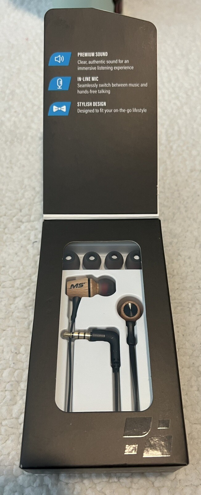Mobilespec Wired Buds woodgrain