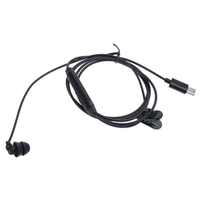 USB Type C Corded Single Side Earphone Headsets Line Control stereoes In Ear