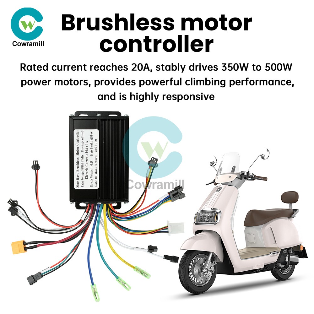 15PCS 36V 48V 20A Sine Wave Brushless Motor Controller 350W-500W