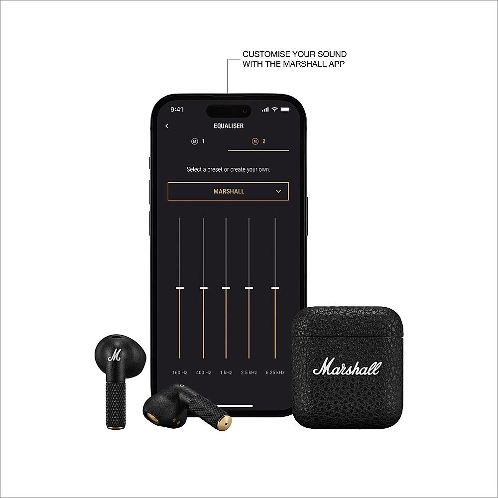 Marshall Minor IV Wireless Earbuds (Black)