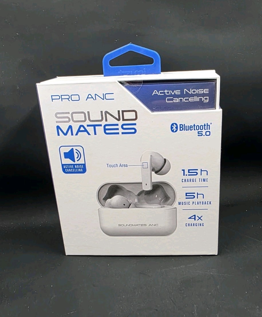 Pro Anc Sound Mates Wireless Earbuds Noise Canceling, Sweat Resist, 5 Hour