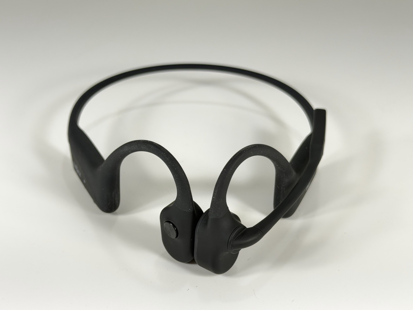 SHOKZ OPENCOMM Bone Conduction Bluetooth Headset with Boom Mic – Working