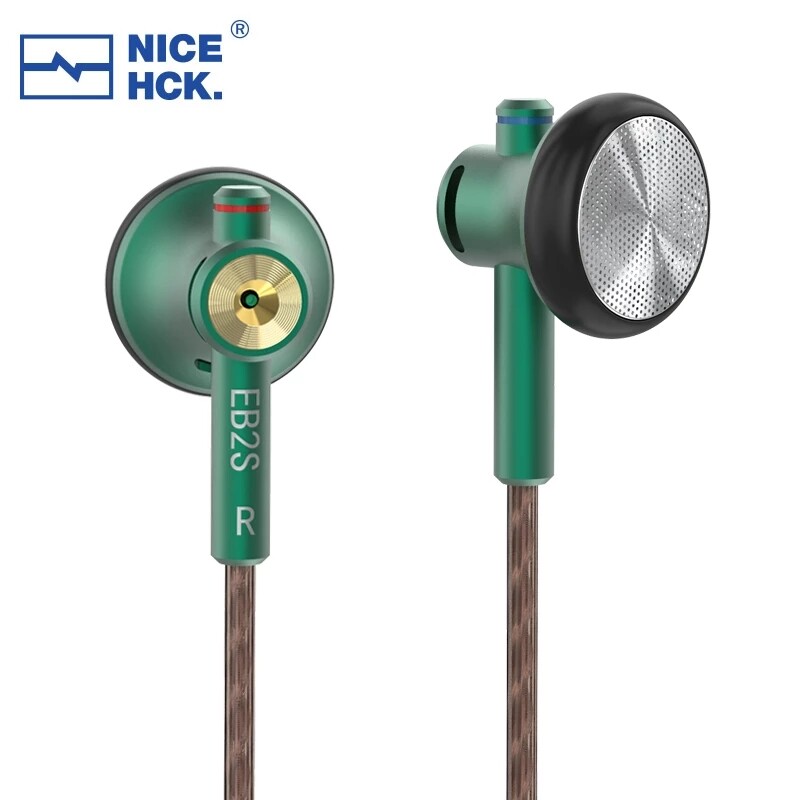 NiceHCK EB2S 3.5mm Metal CNC HIFI Earbud 15.4mm LCP Dynamic Music Vocal Ear