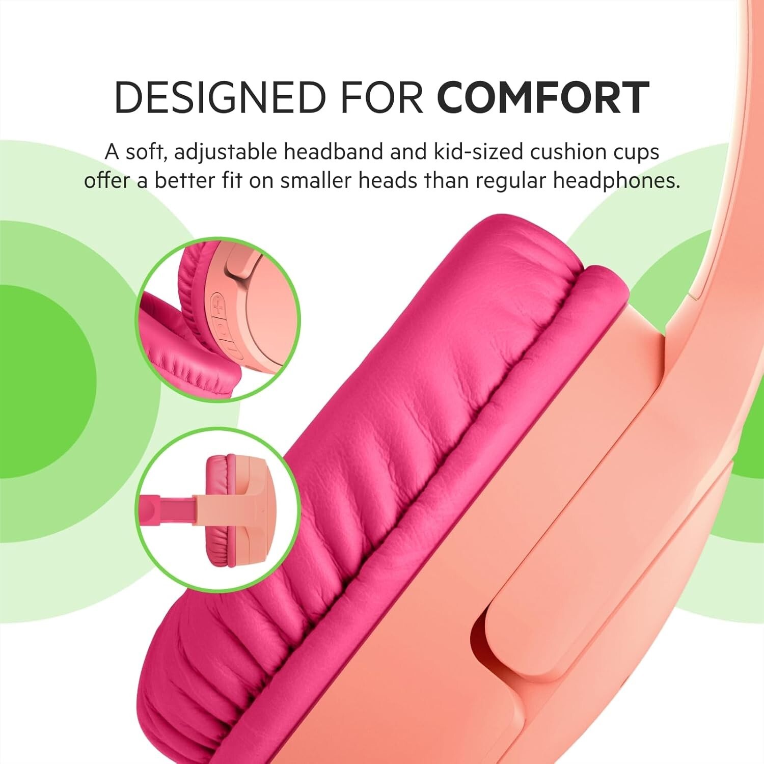 Belkin SoundForm Mini Wireless Bluetooth Headphones Kids