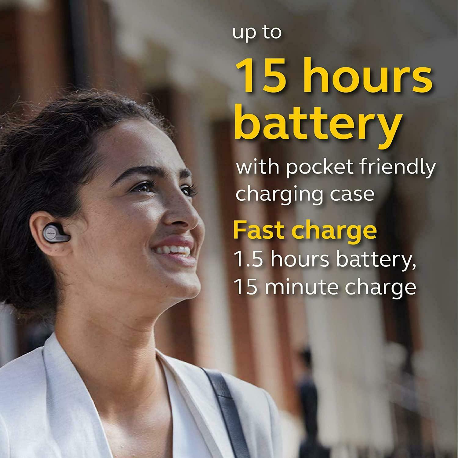 Jabra Elite 65t Earbuds – Alexa Built-in, True Wireless Earbuds with Charging