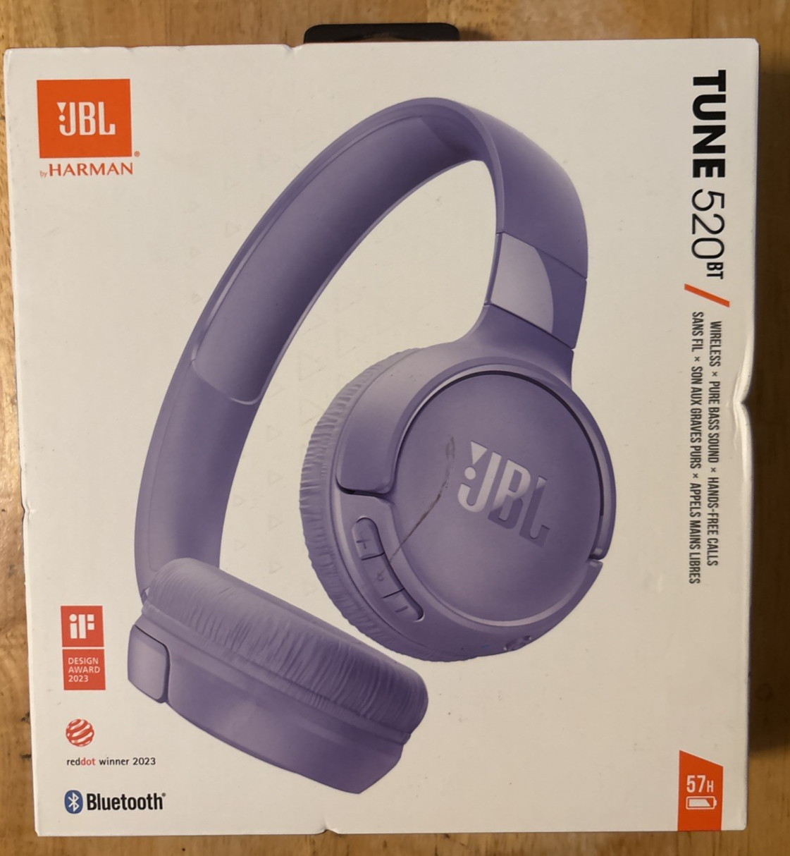 JBL Tune 520BT Wireless Headphones (JBLT520BTPURAM)… FREE S&H!