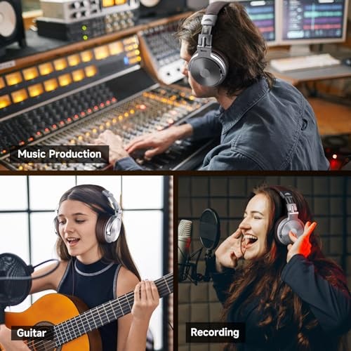 Pro-30 Over Ear Headphone, Wired Premium Stereo Sound Headsets with 50mm