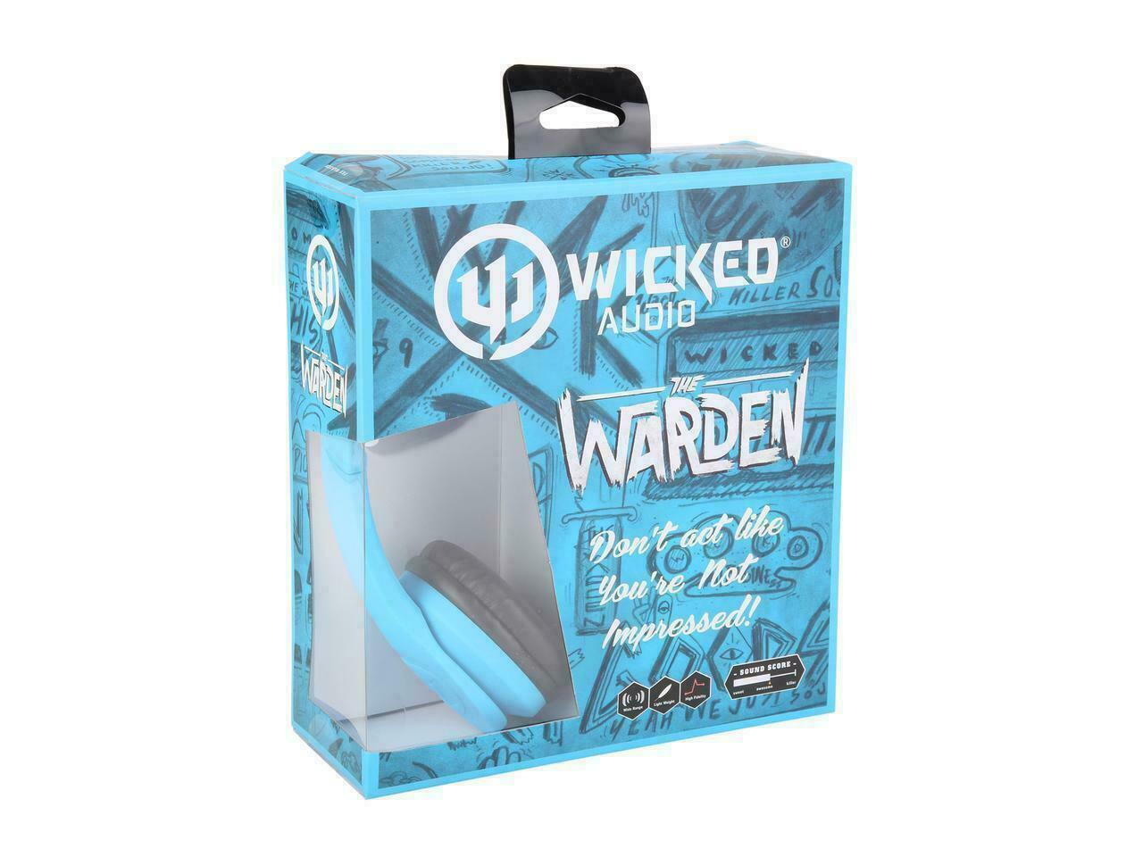 New Wicked Audio The Warden Headphones 40mm (Blue Azul)