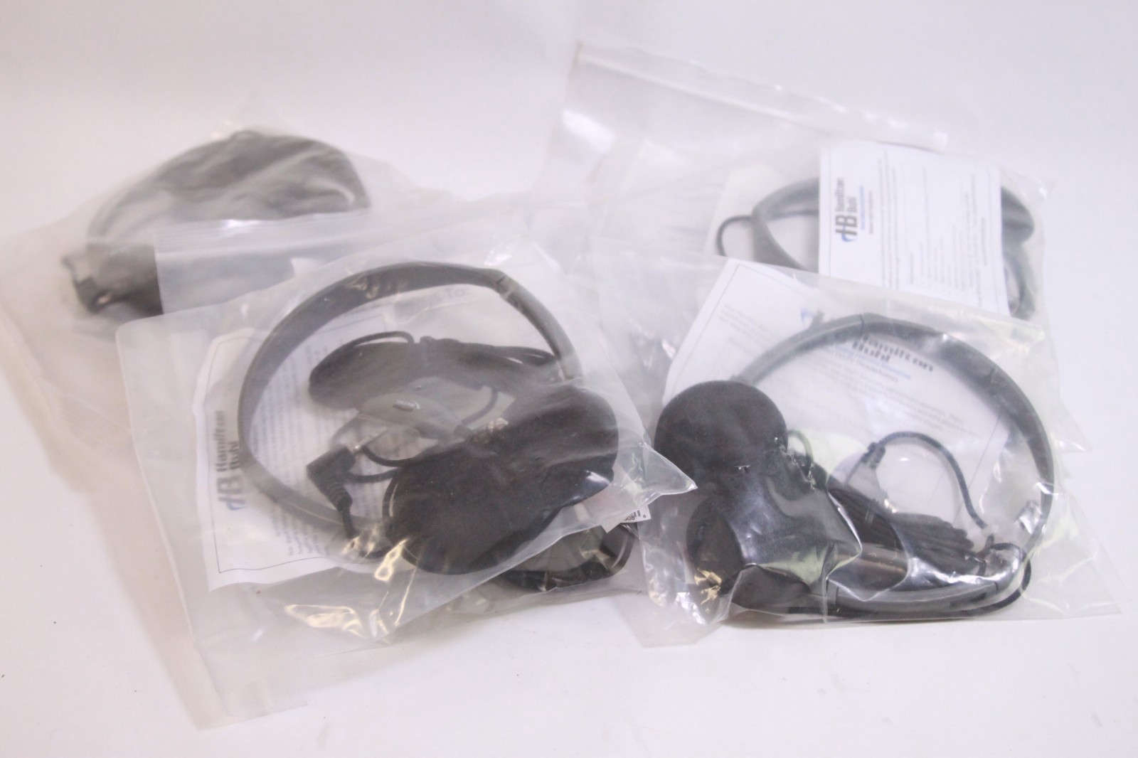 Lot of 8 NEW Hamilton Buhl Head Phones HA2V – Inline Volume – Adapter