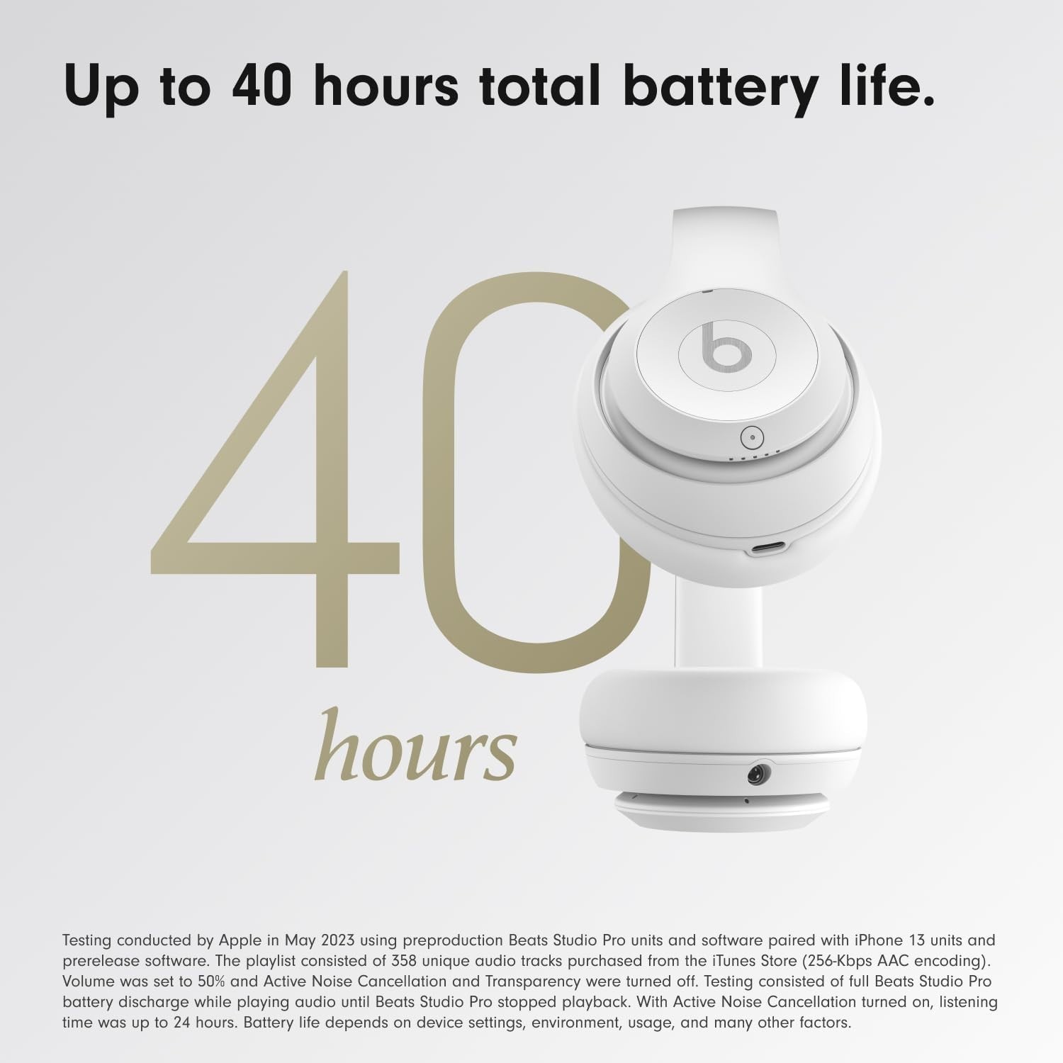 Beats Studio Pro – Premium Wireless Over-Ea Headphones – Matte White *SEALED*