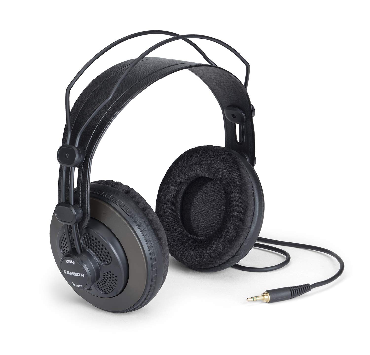 Samson Semi Open-Back Studio Reference Headphones, Black, Over Ear (SR850)