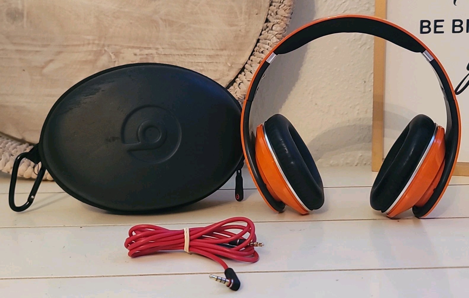 Monster Beats by Dr. Dre Studio 1st Gen Headphones Orange – – RARE!