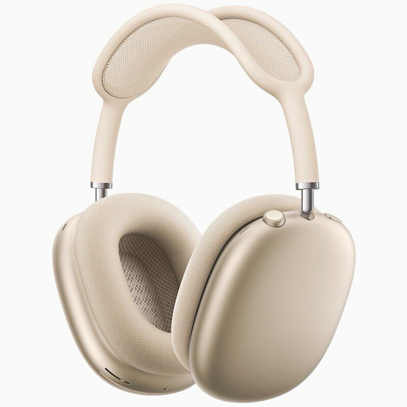 Apple AirPods Max Over-Ear Headphones USB-C Starlight Beige w/ Smart Case
